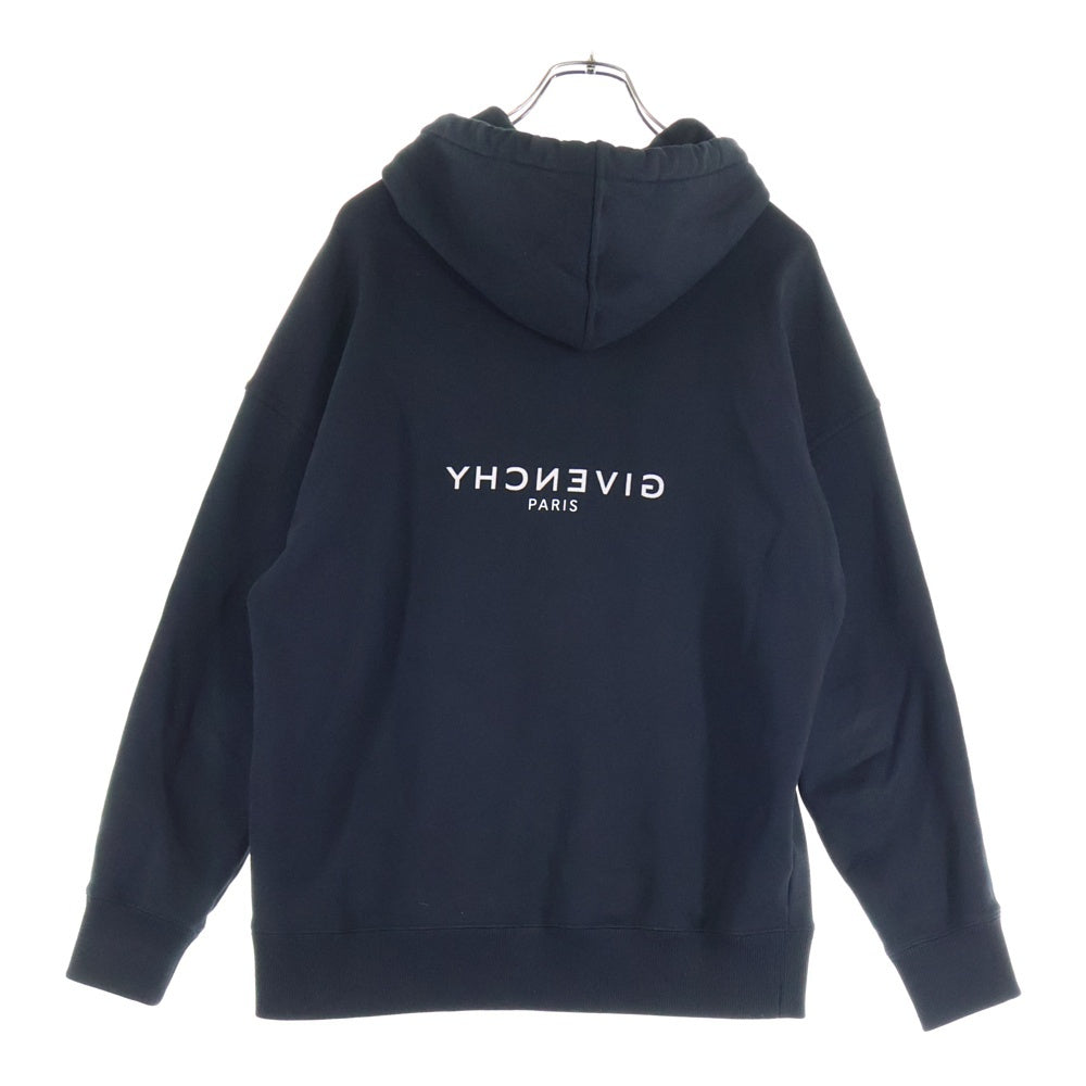 GIVENCHY(ジバンシィ) ロゴプリント プルオーバースウェットパーカー フーディー ブラック BMJ0HC3Y8N