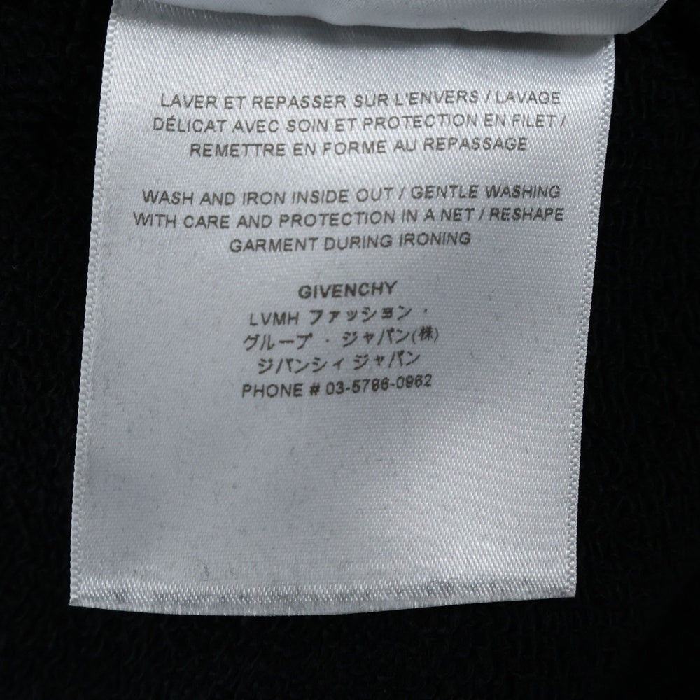 GIVENCHY(ジバンシィ) ロゴプリント プルオーバースウェットパーカー フーディー ブラック BMJ0HC3Y8N