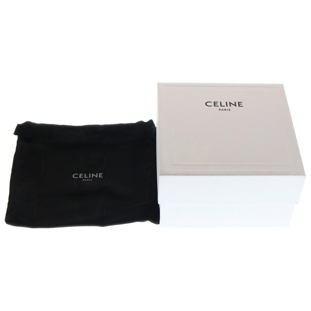 CELINE(セリーヌ) トリオンフ PVC レザー スモールコスメティックポーチ ゴールド金具 ブラウン/ベージュ レディース