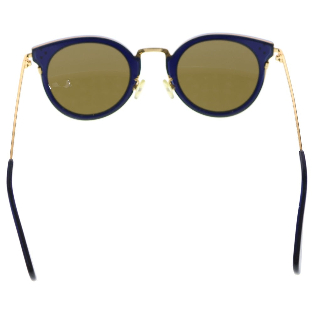 CELINE(セリーヌ) コンビネーション ボストンフレーム カラーレンズ サングラス メガネ 眼鏡 アイウェア ネイビー/ゴールド CL40011U レディース