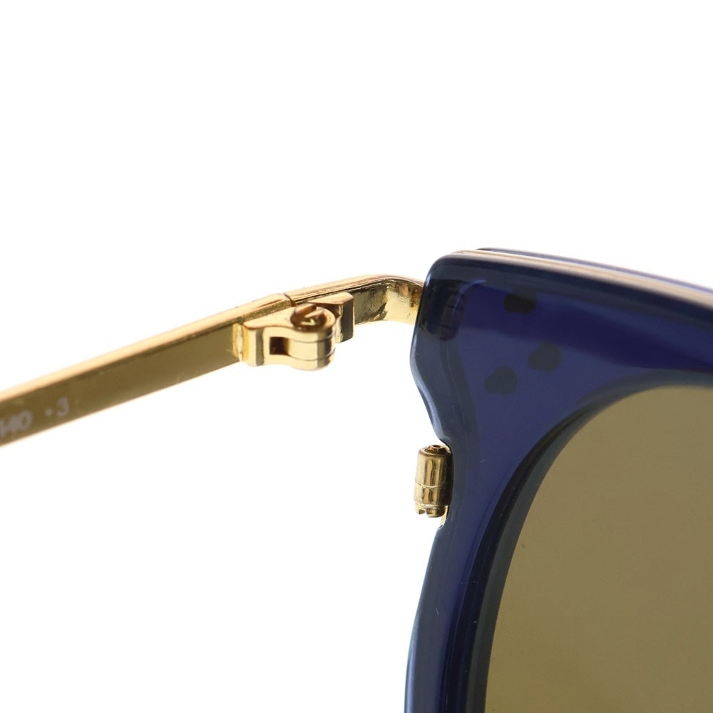 CELINE(セリーヌ) コンビネーション ボストンフレーム カラーレンズ サングラス メガネ 眼鏡 アイウェア ネイビー/ゴールド CL40011U レディース