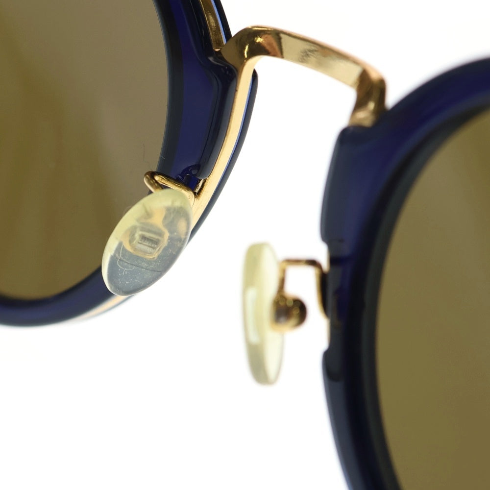 CELINE(セリーヌ) コンビネーション ボストンフレーム カラーレンズ サングラス メガネ 眼鏡 アイウェア ネイビー/ゴールド CL40011U レディース