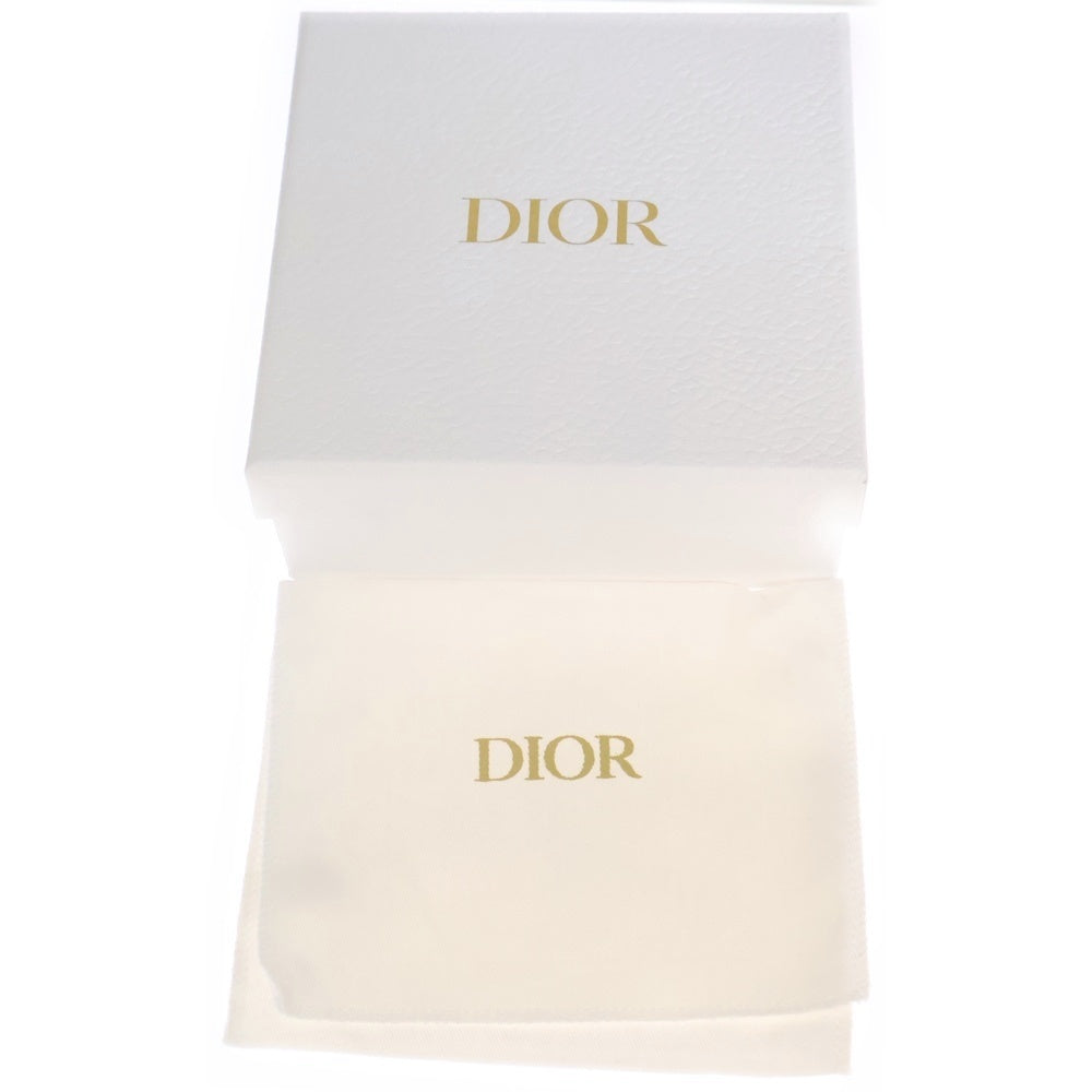 DIOR(ディオール) Saddle Lotus サドル ロータス オブリーク キャンバス レザー コンパクトウォレット カードケース 財布 ゴールド金具 ライトブルー レディース