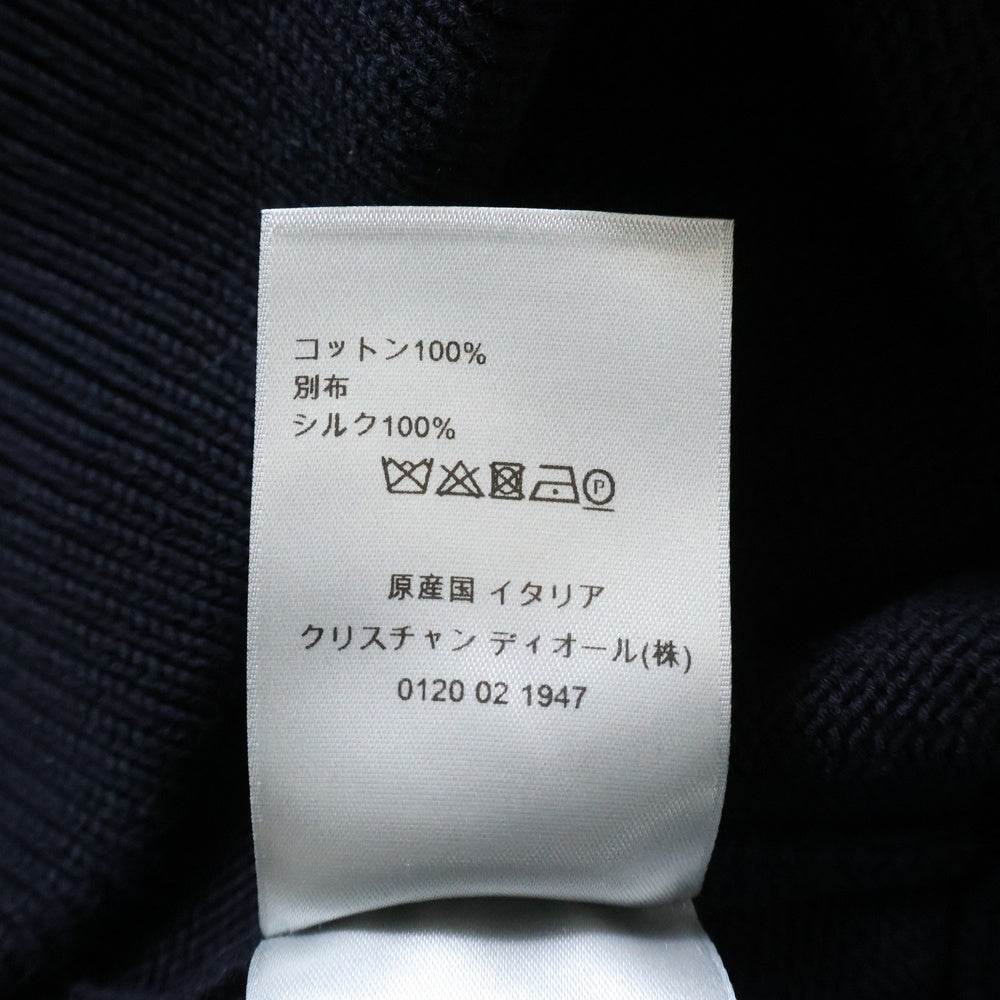 DIOR(ディオール) オブリーク シルクサイドライン クルーネックニットセーター ネイビー 113M638AT187