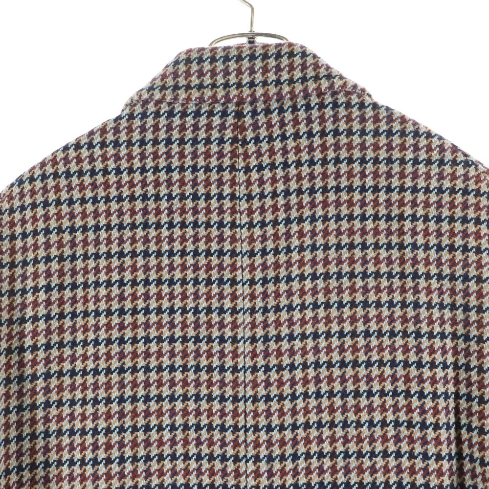 Acne Studios(アクネ ストゥディオズ) ハウンドトゥース ウール チェスターコート 千鳥格子 ブラウン FN-MN-OUTW000493