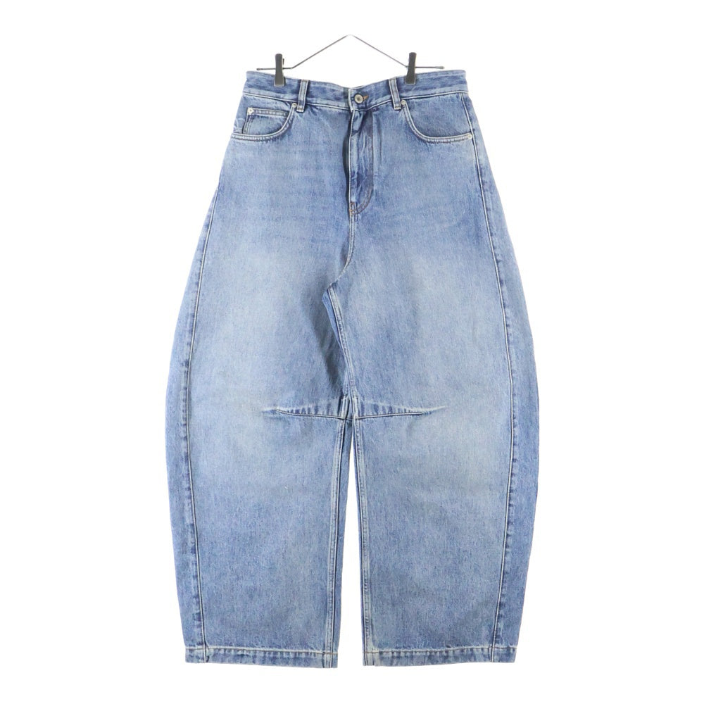 LOEWE(ロエベ) バレル ユーズド加工 ワイド デニム パンツ ジーンズ