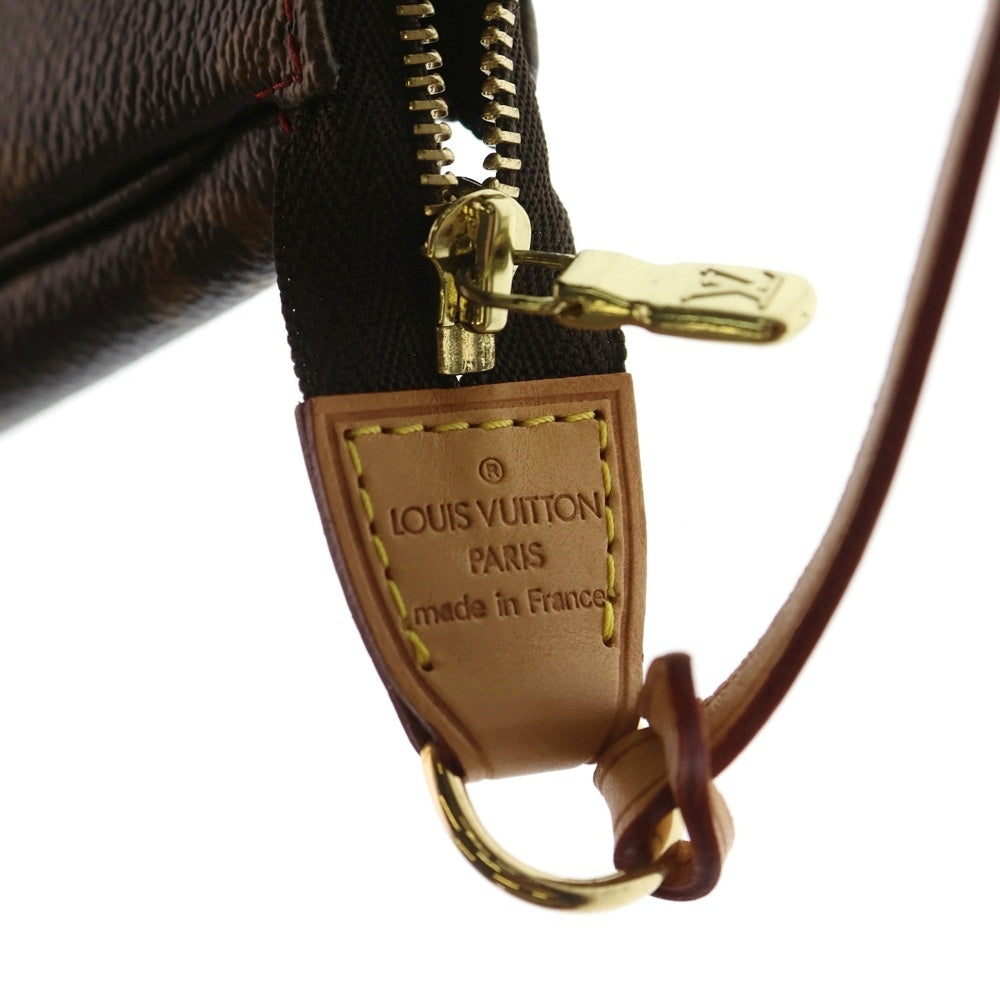LOUIS VUITTON(ルイヴィトン) ×TM ポシェットアクセソワール モノグラム チェリー PVC レザー アクセサリーポーチ ハンドバッグ ブラウン M95008 レディース