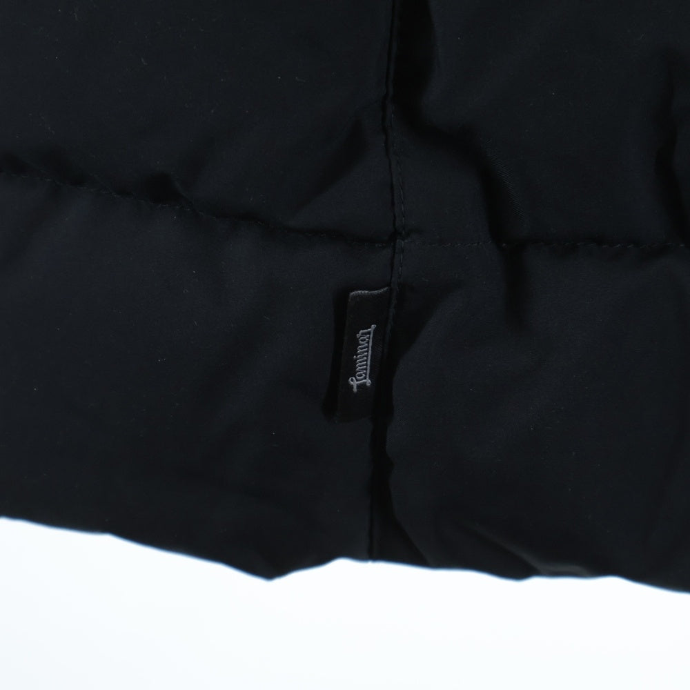 HERNO(ヘルノ) ラミナー フーデッド ジップアップ ダウン ロング ジャケット コート ブラック PL141UL-11106-9300