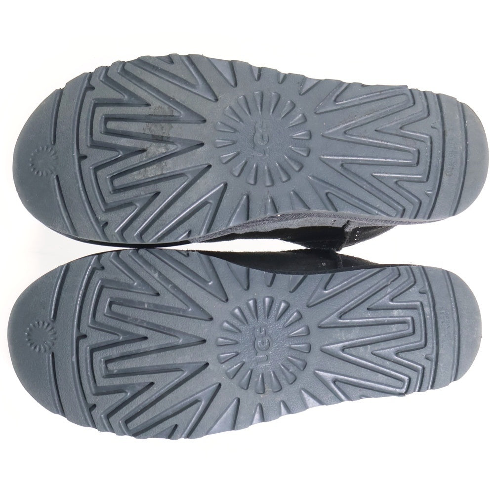 UGG(アグ) Classic Ultra Mini Bling クラシック ウルトラ ミニ ブリング ラインストーン スエードレザー ボアライニング ショートブール シューズ グレー 1119871 レディース