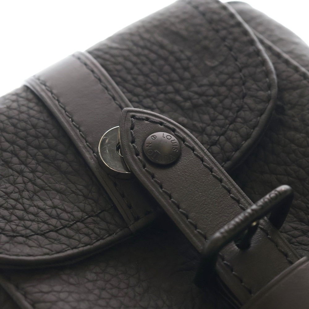 LOUIS VUITTON(ルイヴィトン) モノグラム クリストファーXS レザーショルダーバッグ ブラック M58495
