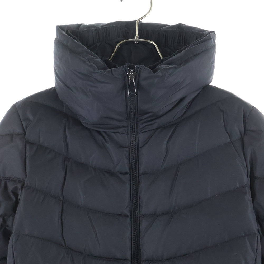 MONCLER(モンクレール) 17AW MIRIELON ミリエロン ワッペンロゴ スタンドカラー ジップアップ ダウン ロングジャケット コート ブラック レディース C20934999005 54155