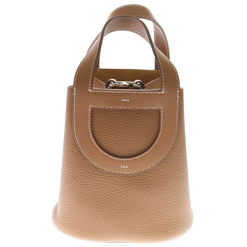 HERMES(エルメス) インザループ18 ゴールド トリヨン レザーハンドバッグ B刻印 SV金具 レディース