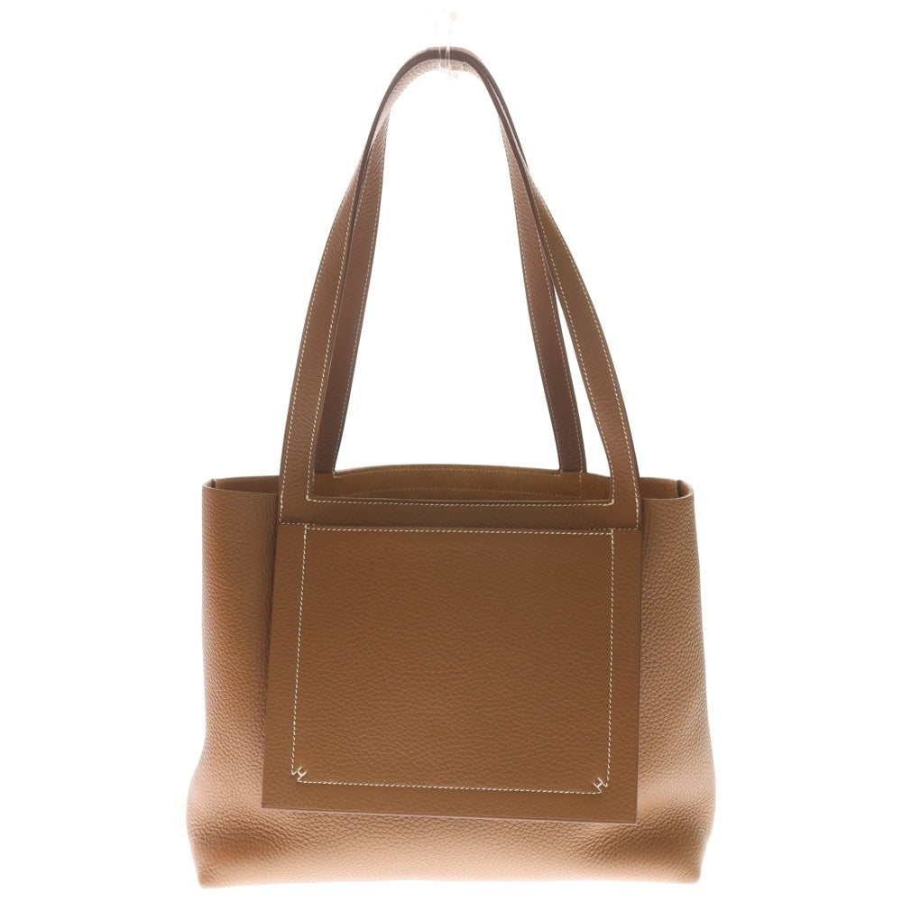 HERMES(エルメス) カバセリエ31 ゴールド トリヨン レザーハンドバッグ W刻印 レディース