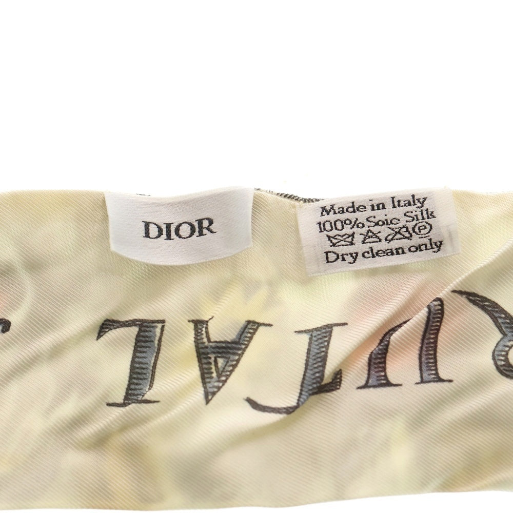 Christian Dior(クリスチャンディオール) ミッツア リボンスカーフ シルク アイボリー レディース