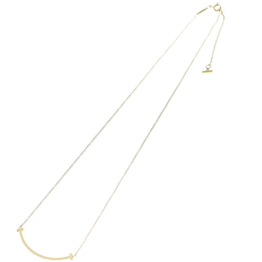 TIFFANY & Co.(ティファニー) Tスマイル スモール ネックレス イエローゴールド Au750YG ジュエリー レディース