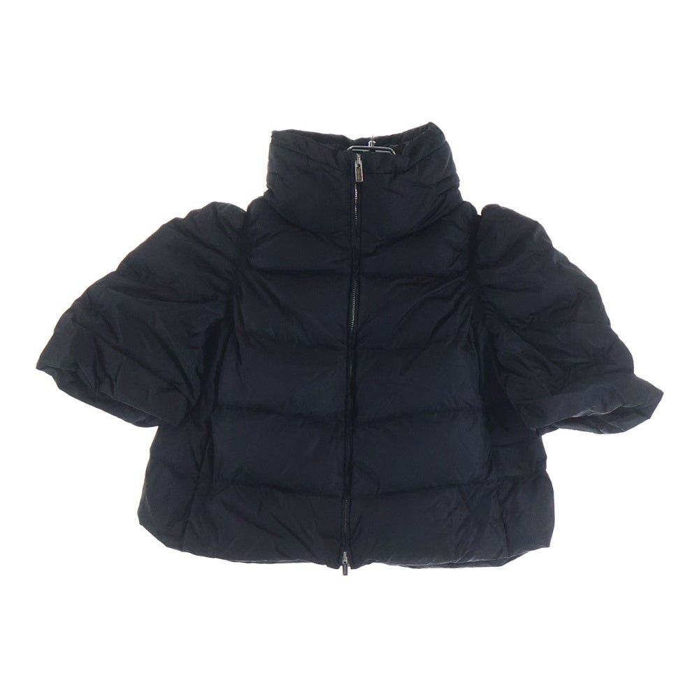 PRADA(プラダ) 19AW 五分袖 ショートダウンジャケット ナイロン ブラック ML193 R142 1AX2 レディース