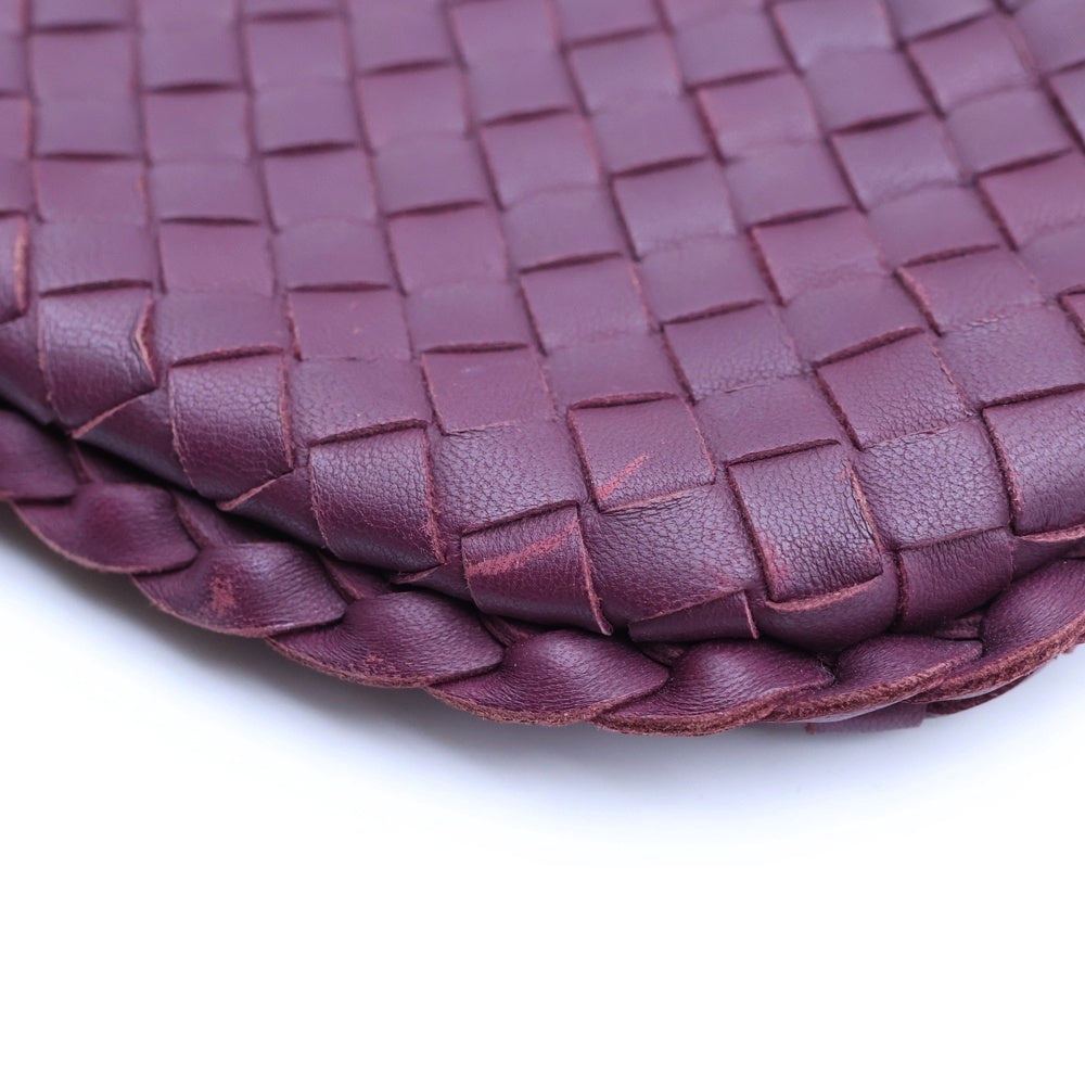 BOTTEGA VENETA(ボッテガヴェネタ) イントレチャート ホーボー ワンショルダーバッグ ハンドバッグ ミニバッグ パープル レザー