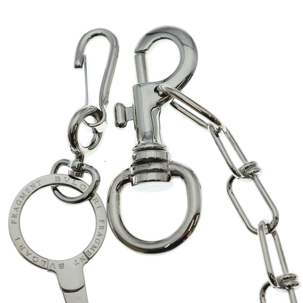 BVLGARI(ブルガリ) ■ ×FRAGMENT フラグメント ウォレットチェーン キーチェーン メタル シルバー