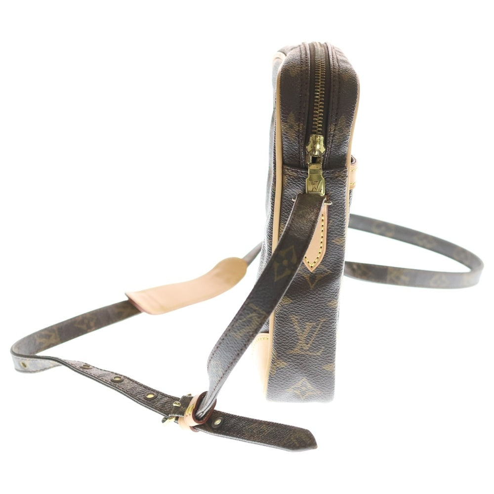 LOUIS VUITTON(ルイヴィトン) モノグラム ダヌーブ ショルダーバッグ ミニバッグ 斜め掛けバッグ ブラウン PVCレザー M45266 ゴールド金具