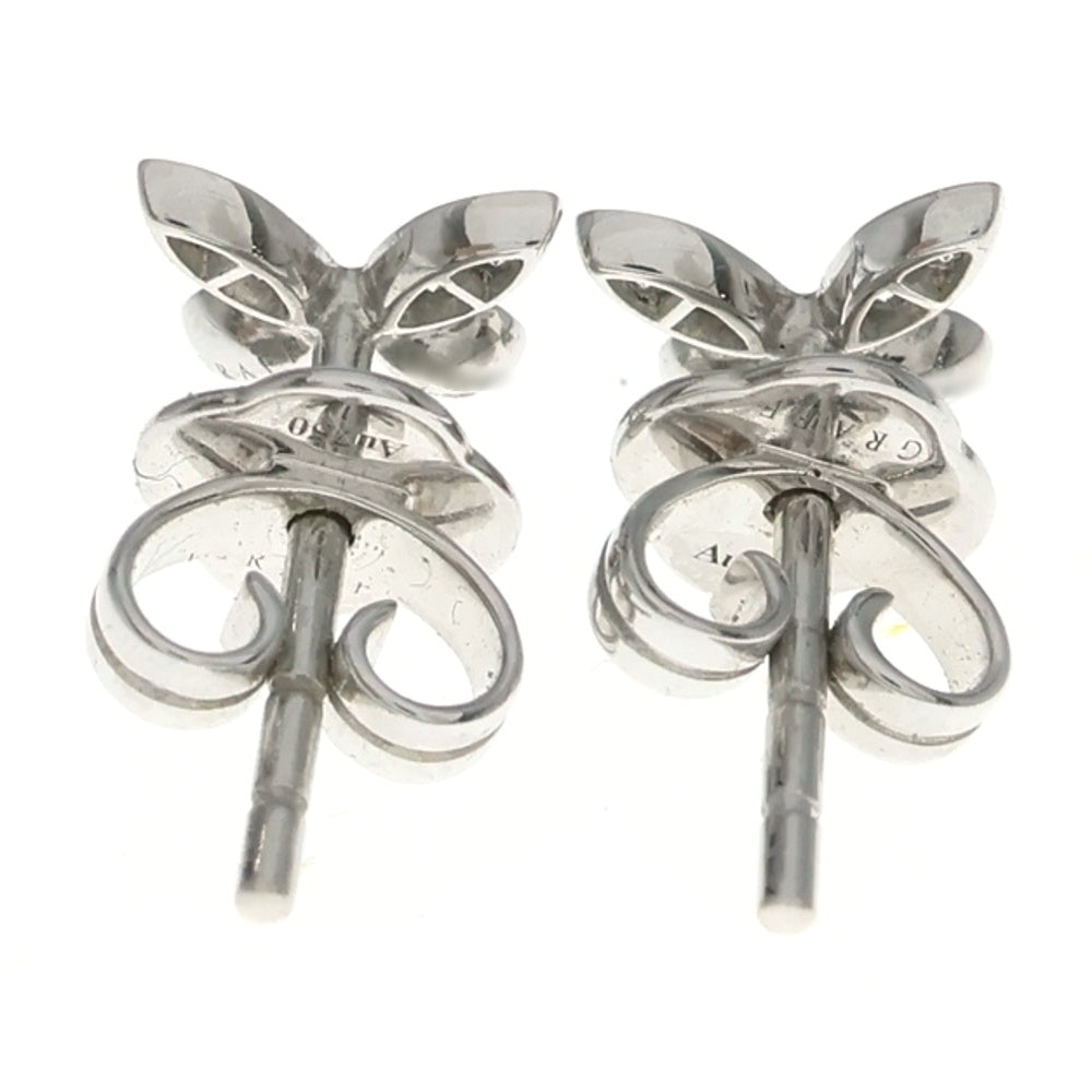 GRAFF(グラフ) バタフライ プティ パヴェダイヤ ピアス K18WG ホワイトゴールド レディース