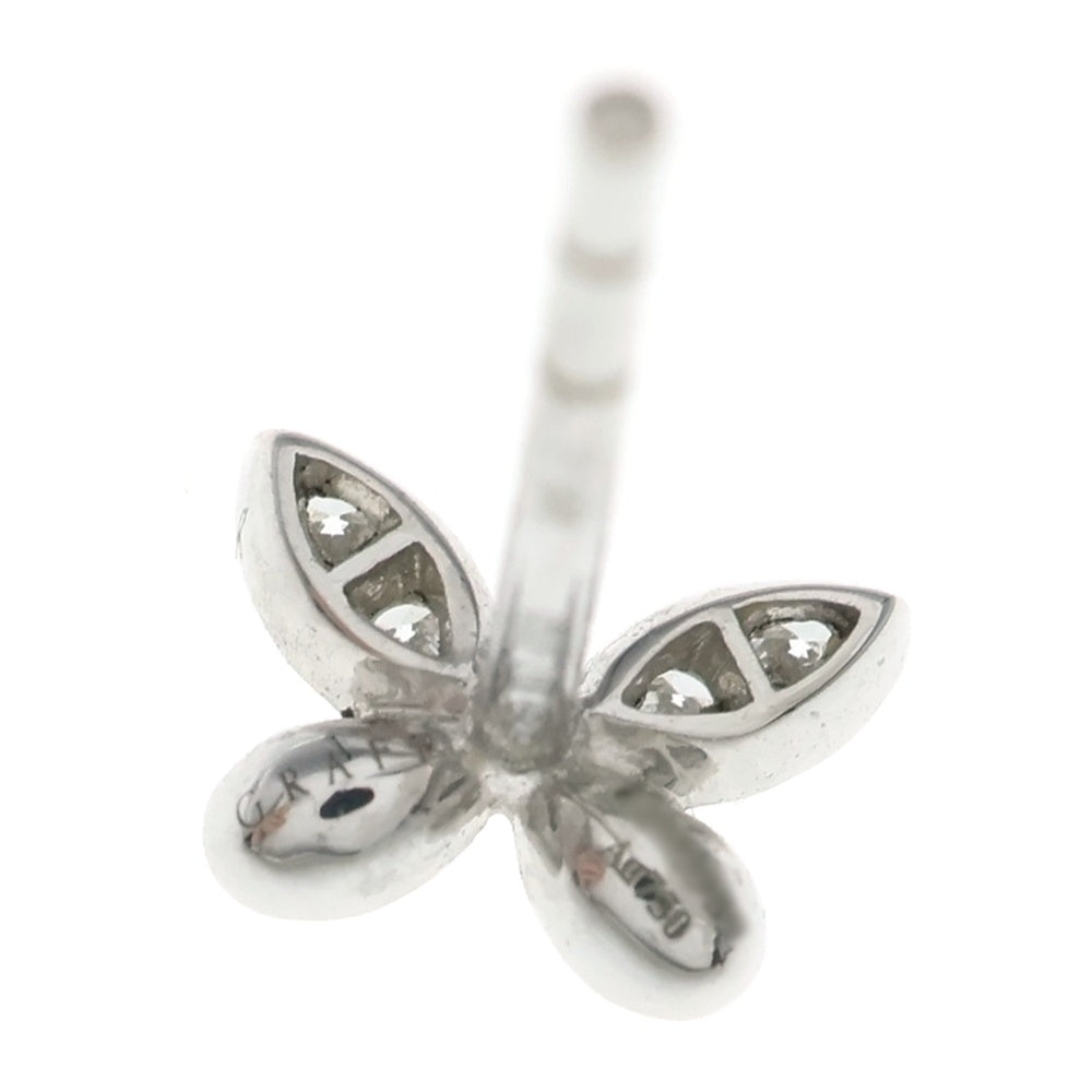 GRAFF(グラフ) バタフライ プティ パヴェダイヤ ピアス K18WG ホワイトゴールド レディース