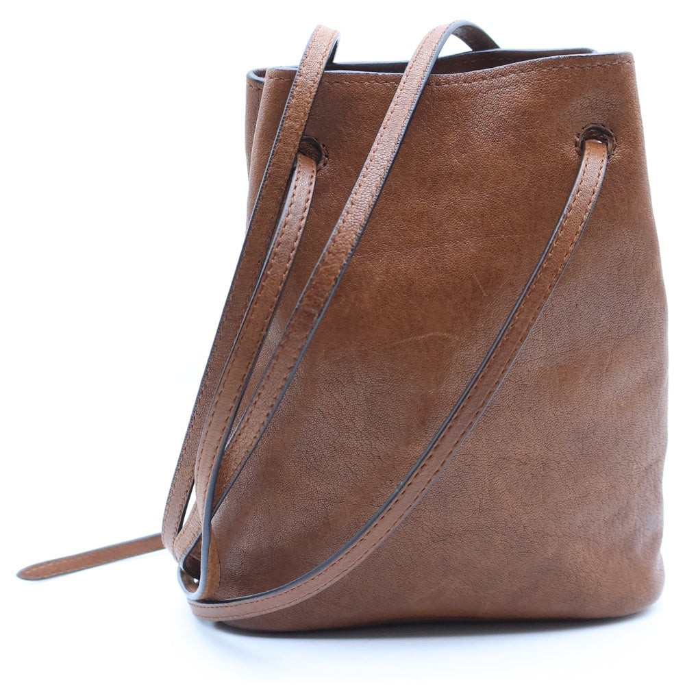 miumiu(ミュウミュウ) ナッパレザー ミニバッグ ショルダーバッグ ブラウン レザー 5NF460 レディース