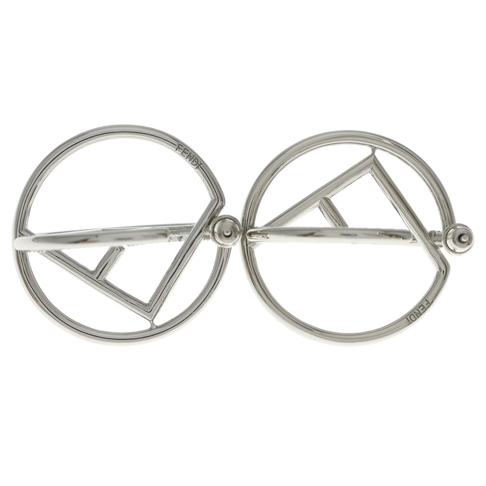 FENDI(フェンディ) エフ イズ フェンディ ラインストーン ピアス シルバー