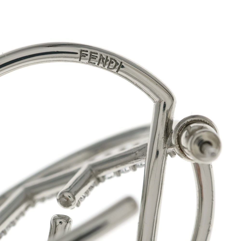 FENDI(フェンディ) エフ イズ フェンディ ラインストーン ピアス シルバー