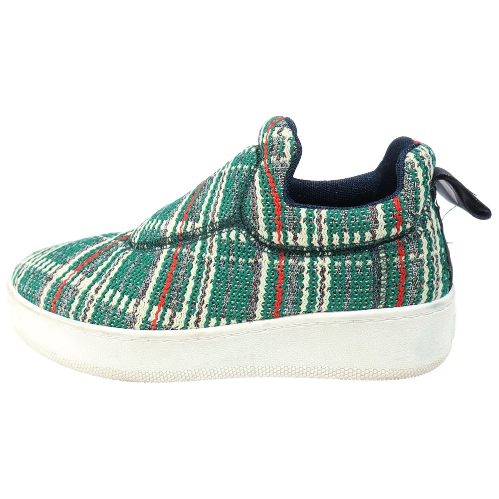 CELINE(セリーヌ) Love Life Sneaker ラブライフ ツイードローカットスニーカー グリーン レディース