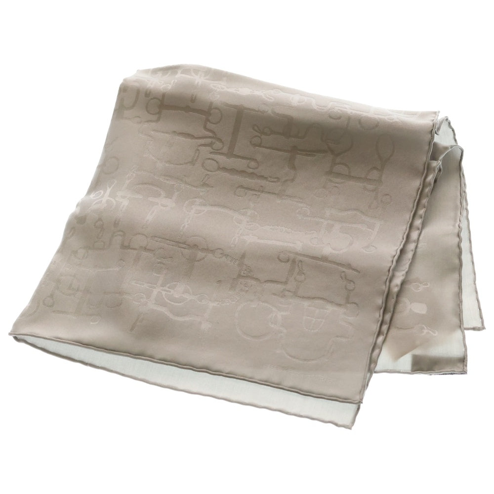 HERMES(エルメス) カレ45 エケストル シルクスカーフ グレー レディース