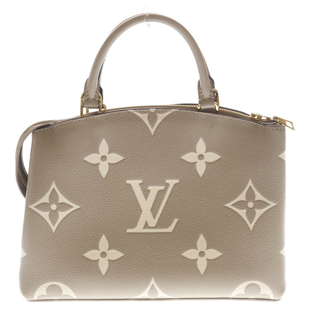 LOUIS VUITTON(ルイヴィトン) モノグラムアンプラント プティ・パレ PM バイカラー 2WAYバッグ ハンドバッグ トートバッグ ショルダーバッグ レザー M58914 ゴールド金具 レディース