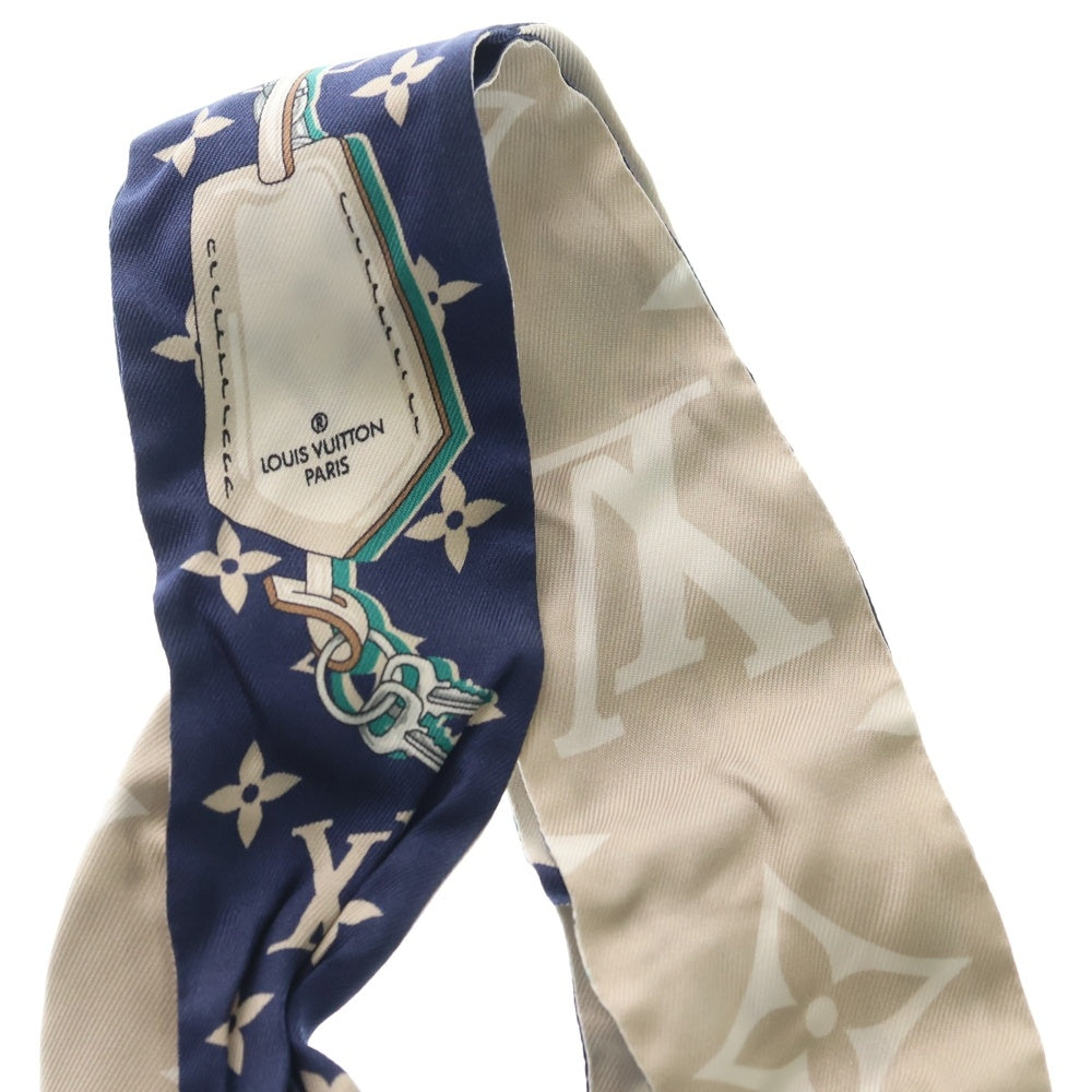 LOUIS VUITTON(ルイヴィトン) モノグラム バンドーBB スカーフ アルティメット ブルーマリーヌ シルク ブルー M77778 レディース