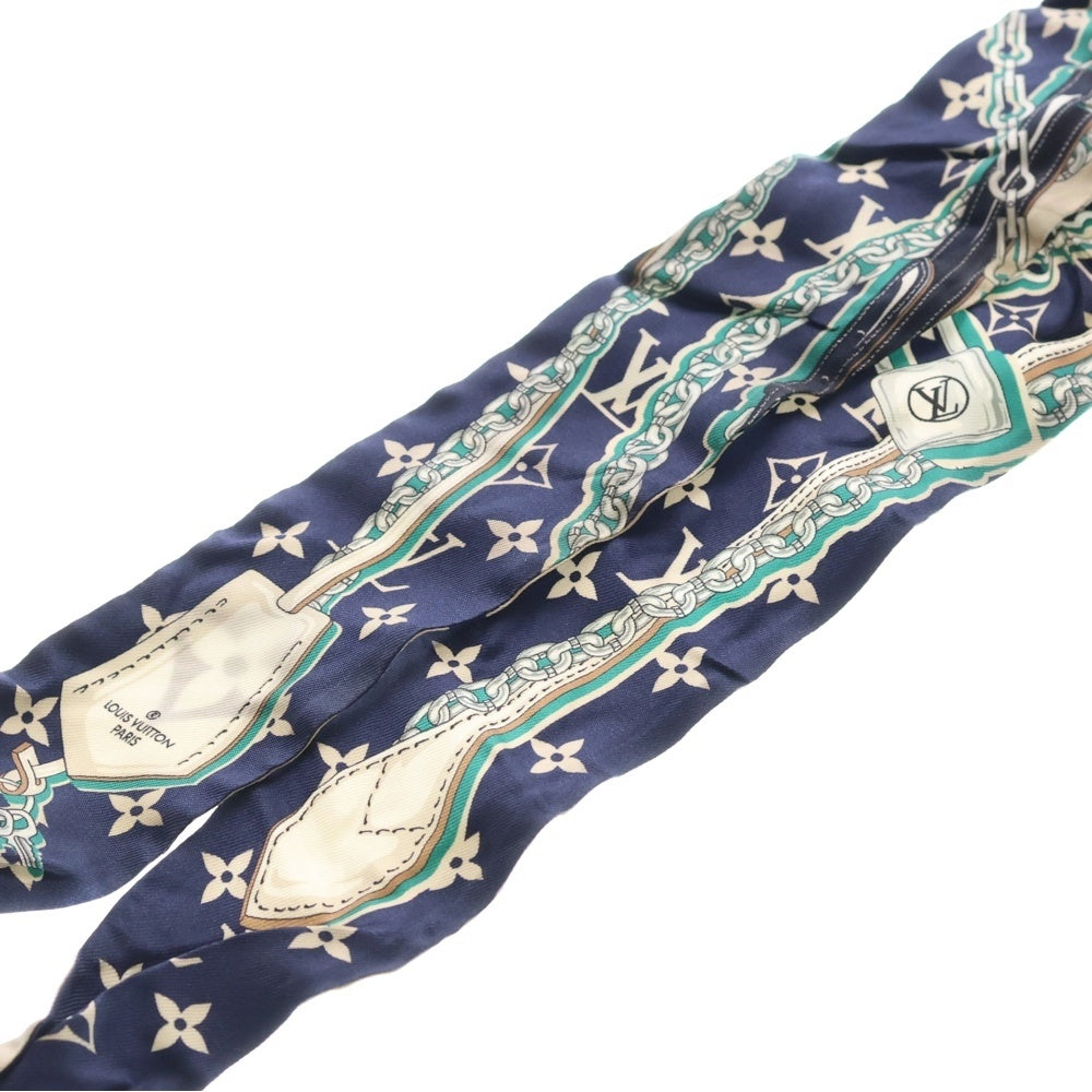 LOUIS VUITTON(ルイヴィトン) モノグラム バンドーBB スカーフ アルティメット ブルーマリーヌ シルク ブルー M77778 レディース