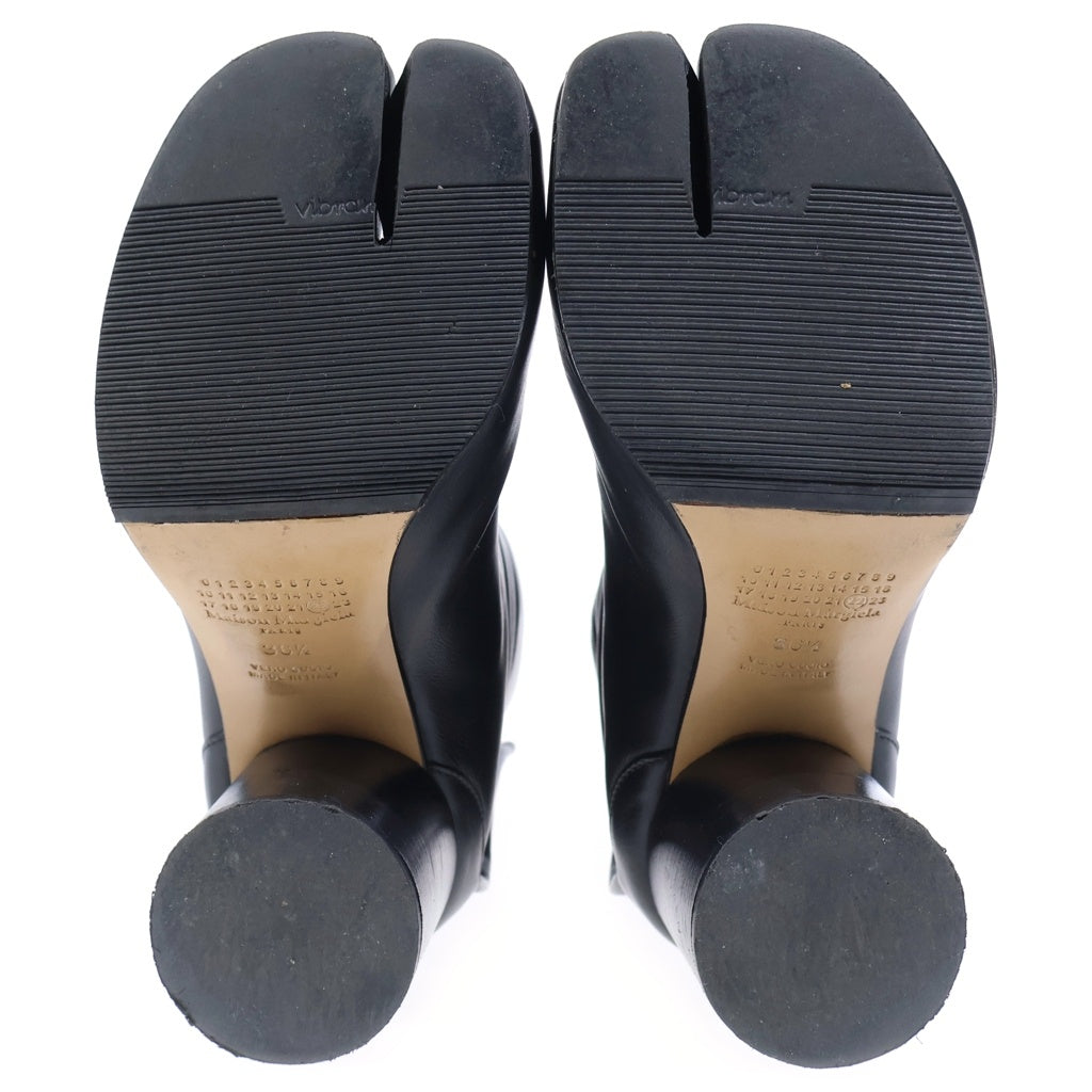 MM6 Maison Margiela(エムエムシックスメゾンマルジェラ) タビ ショートブーツ ブラック レザー S58WU0260 #36.5 レディース