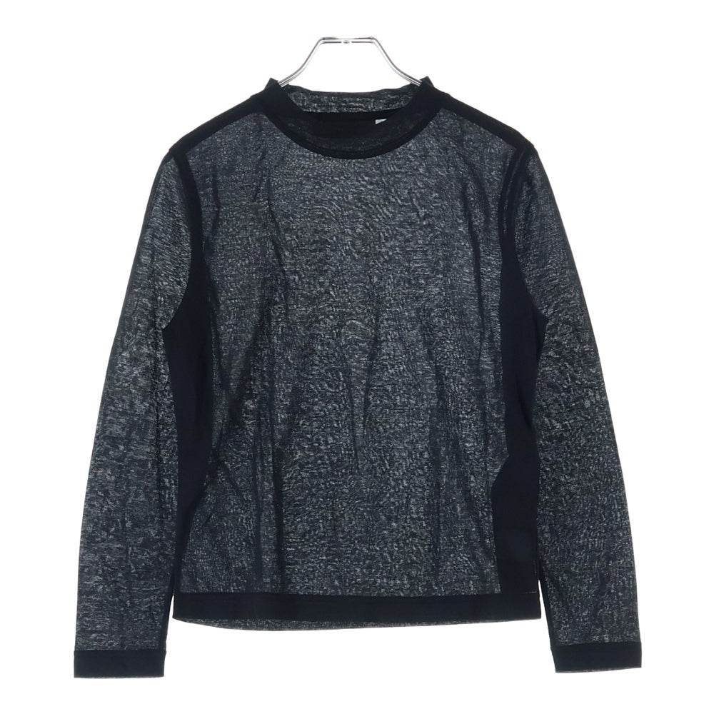 BALENCIAGA(バレンシアガ) モックネック ロングスリーブ 長袖Tシャツ カットソー ブラック レディース 698472