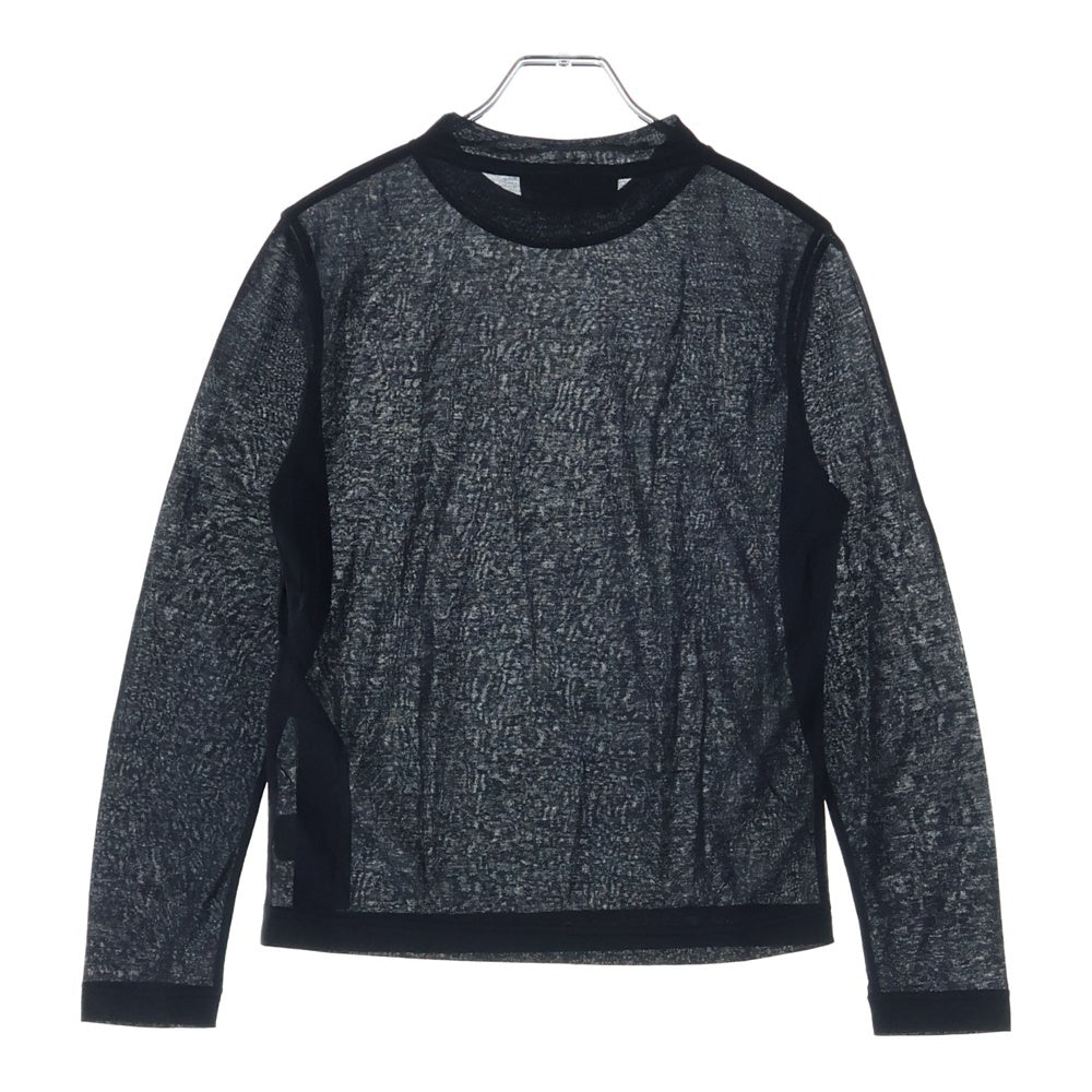 BALENCIAGA(バレンシアガ) モックネック ロングスリーブ 長袖Tシャツ カットソー ブラック レディース 698472