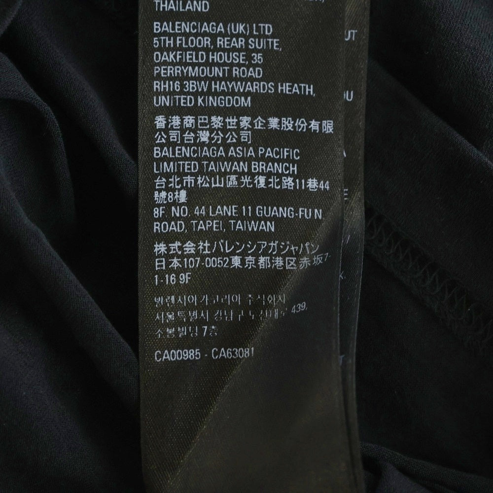 BALENCIAGA(バレンシアガ) モックネック ロングスリーブ 長袖Tシャツ カットソー ブラック レディース 698472