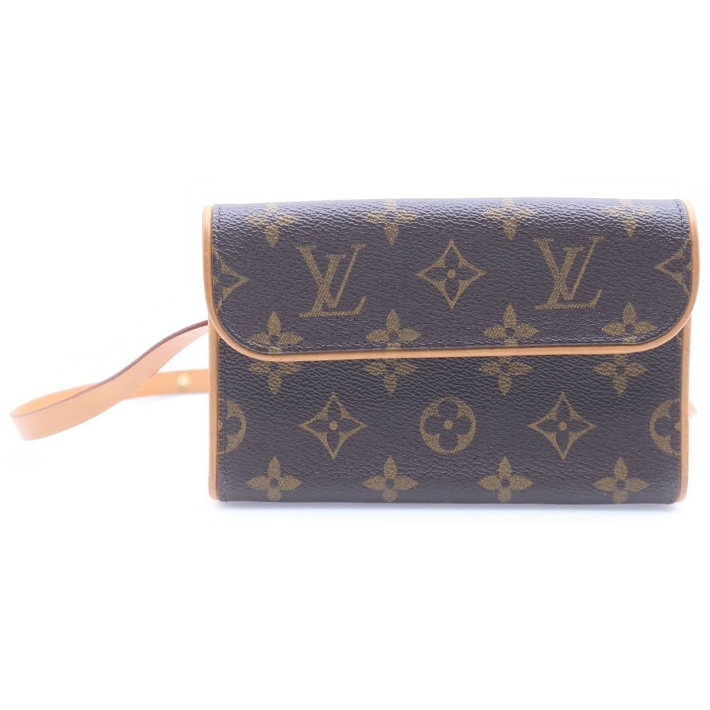 LOUIS VUITTON(ルイヴィトン) ポシェットフロランティーヌ モノグラム PVC レザー ウエストバッグ ブラウン M51855 レディース
