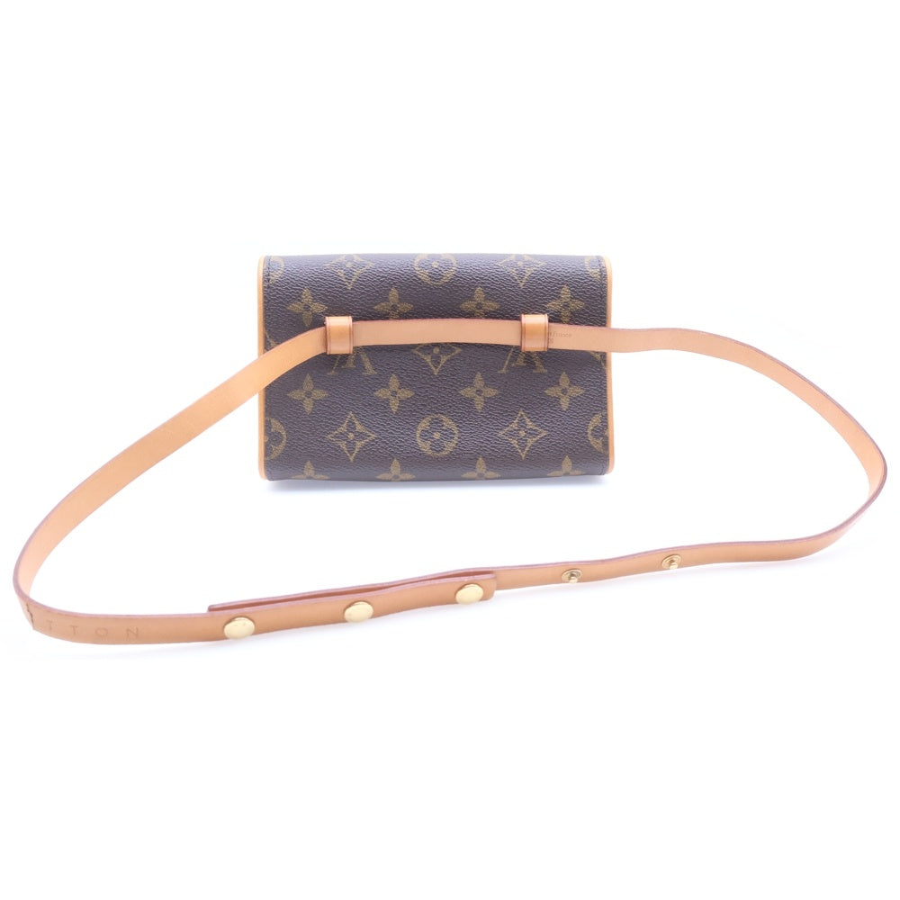 LOUIS VUITTON(ルイヴィトン) ポシェットフロランティーヌ モノグラム PVC レザー ウエストバッグ ブラウン M51855 レディース