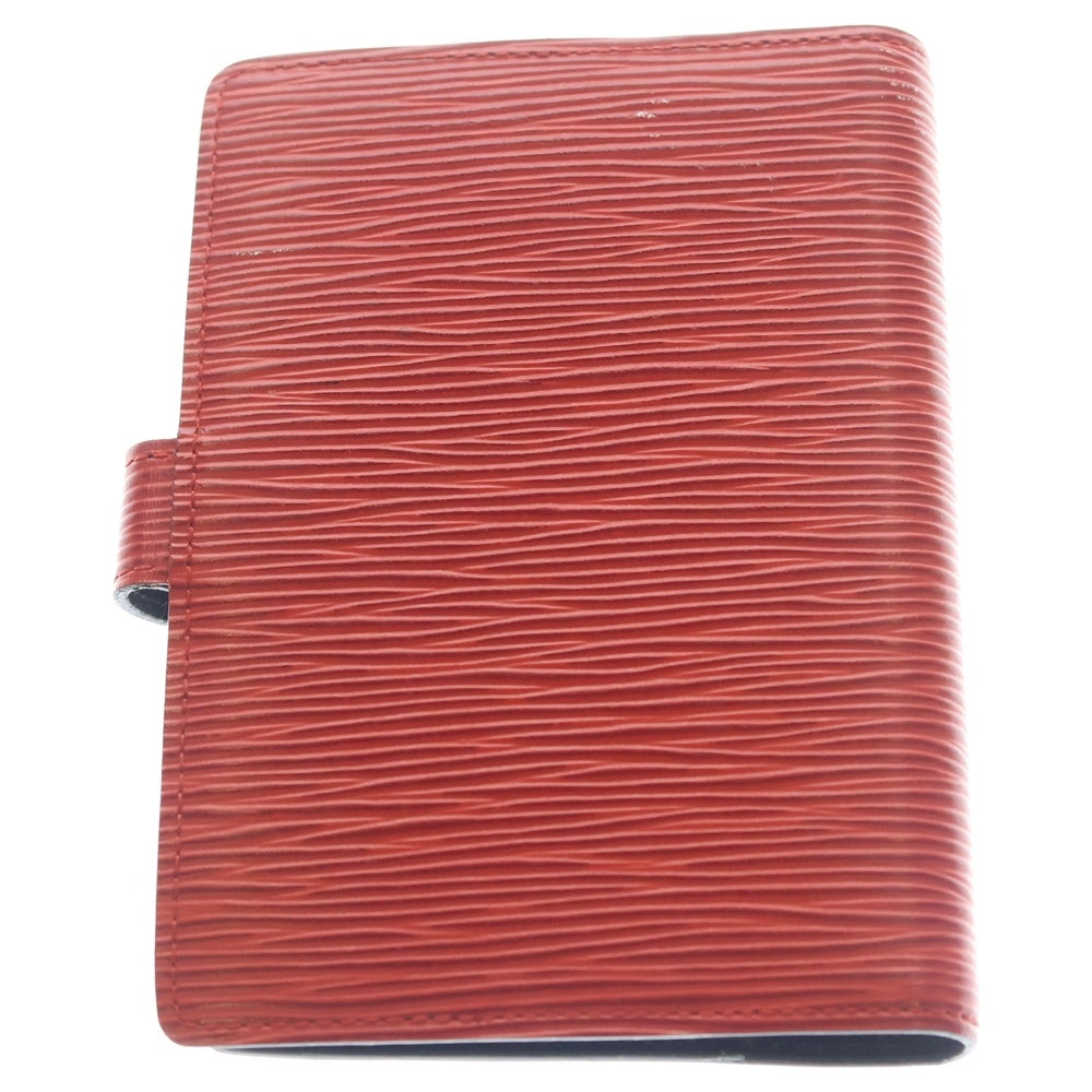 LOUIS VUITTON(ルイヴィトン) エピ アジェンダPM バインダー 手帳カバー ブックカバー レッド レザー R20057 ゴールド金具 レディース