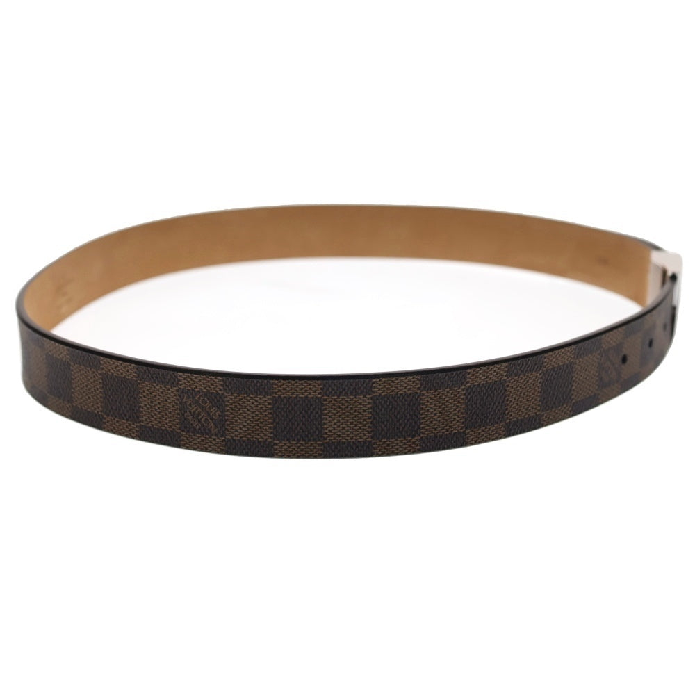 LOUIS VUITTON(ルイヴィトン) ダミエ サンチュール キャレ ベルト ブラウン M6881U シルバー金具
