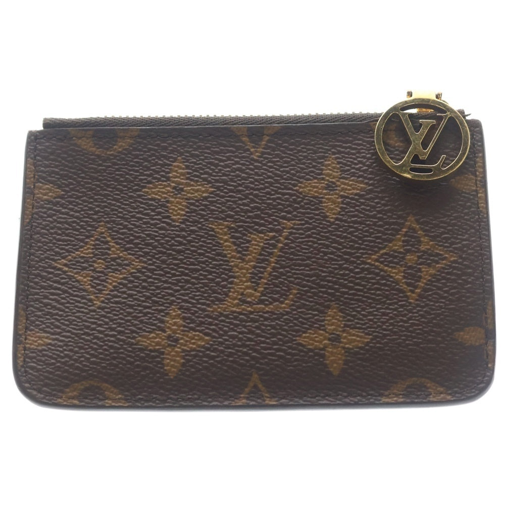 LOUIS VUITTON(ルイヴィトン) ポルトカルト ロミー モノグラム カード コイン フラグメントケース ゴールド金具 ブラウン M81880 レディース