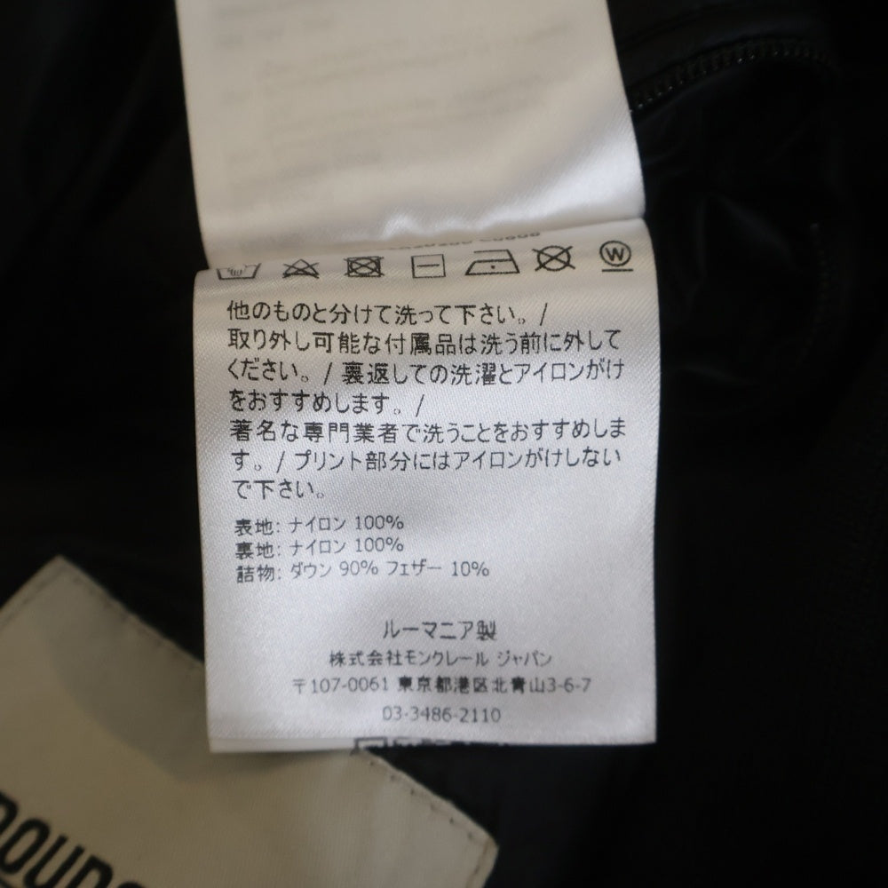 MONCLER(モンクレール) 20AW VERTE バックロゴプリント ダウンジャケット ブラック F20911A20200 C0606