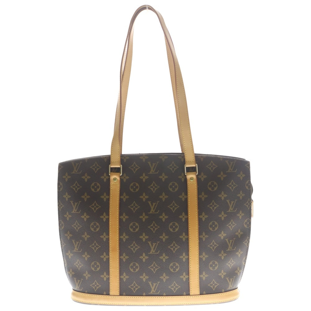 LOUIS VUITTON(ルイヴィトン) モノグラム バビロン トートバッグ ハンドバッグ ブラウン レザー×PVC M51102 ゴールド金具 レディース