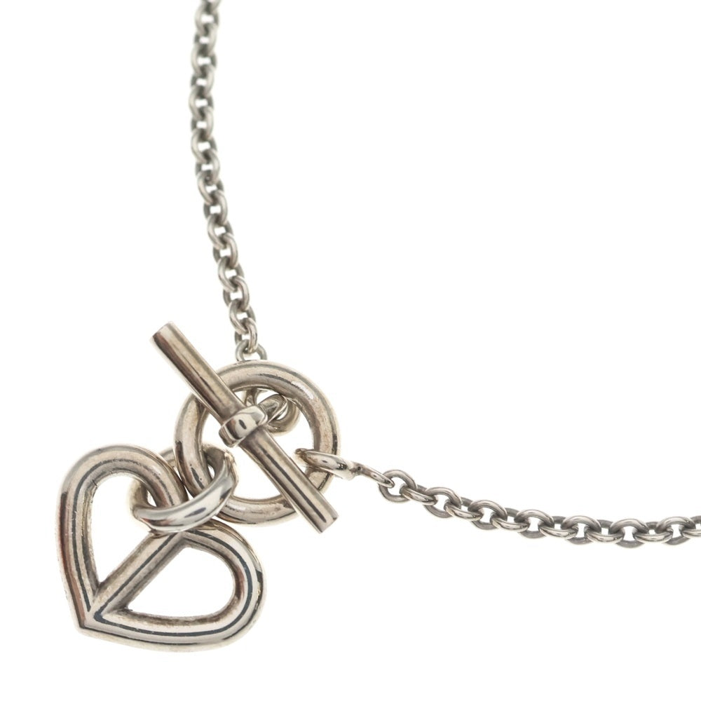 HERMES(エルメス) シェーヌダンクル ハートアミュレット ネックレス ペンダント チェーン シルバー 925 9.2g レディース