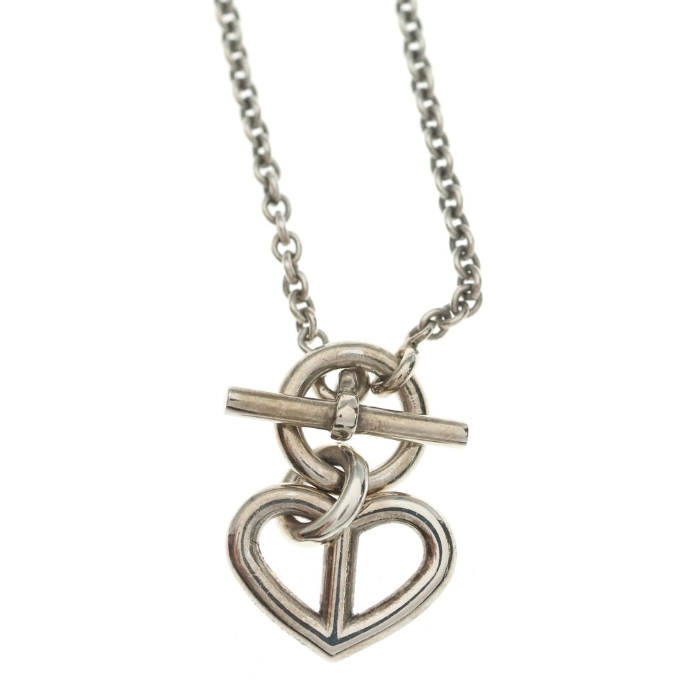 HERMES(エルメス) シェーヌダンクル ハートアミュレット ネックレス ペンダント チェーン シルバー 925 9.2g レディース