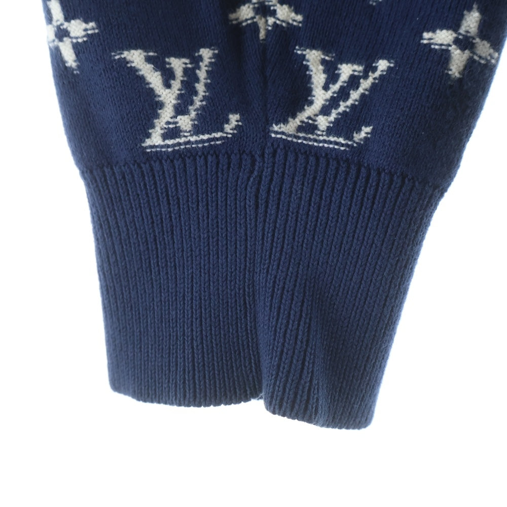 LOUIS VUITTON(ルイヴィトン) 22SS モノグラム グラディエント クルーネック 長袖ニット セーター ネイビー RM221Q USO HKN44W レディース