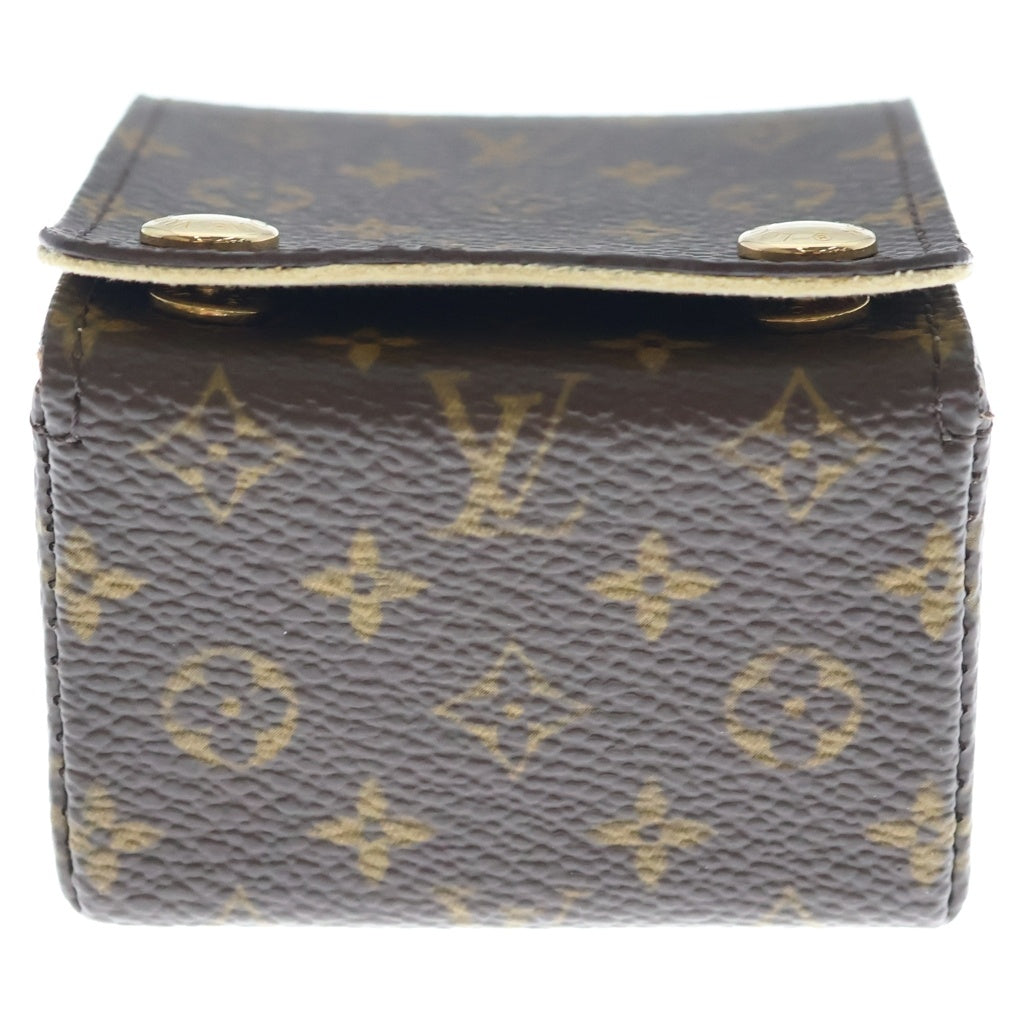 LOUIS VUITTON(ルイヴィトン) モノグラム ジュエリーケース アクセサリーケース 小物入れ ブラウン ゴールド金具 レディース