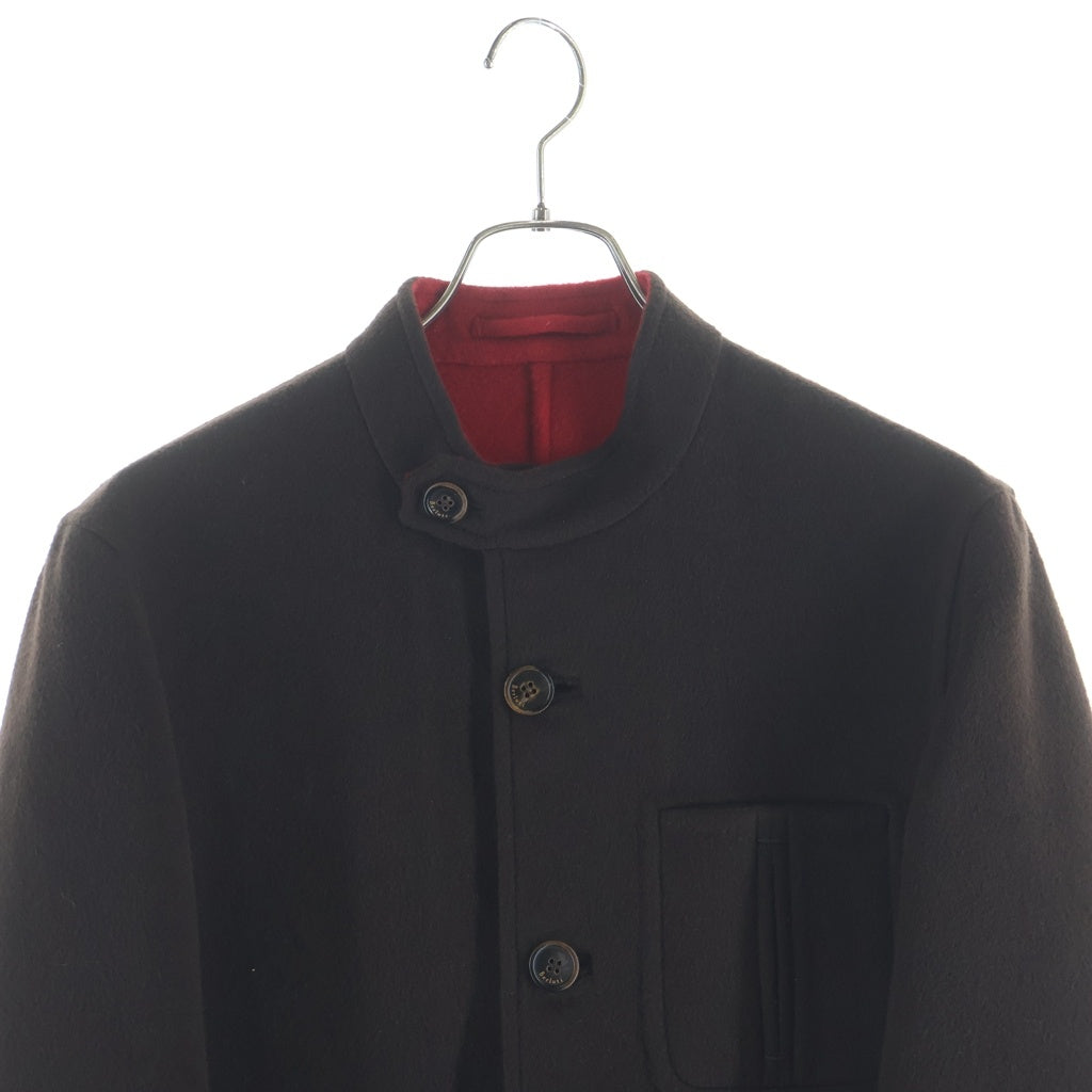 Berluti(ベルルッティ) FORESTIERE フォレスティエール スエードレザー エルボーパッチ カシミヤ スタンドカラー ジャケット ブラウン
