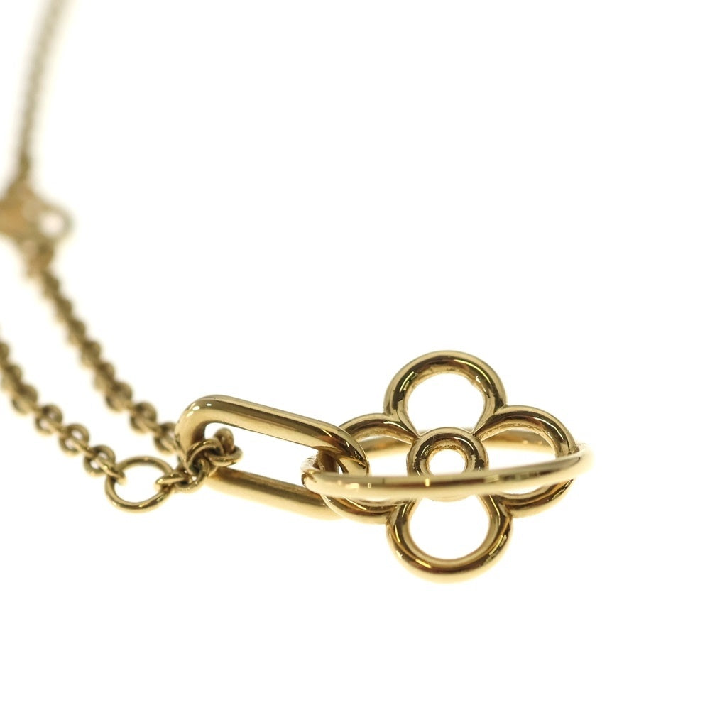 LOUIS VUITTON(ルイヴィトン) コリエ LV ツイッギー ラウンド フラワー ネックレス ペンダント チェーン ゴールド M00954 レディース